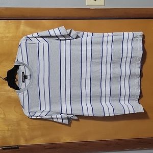 Men's Grey, white, blue stripe Michael Kors t-shirt. New with tags.